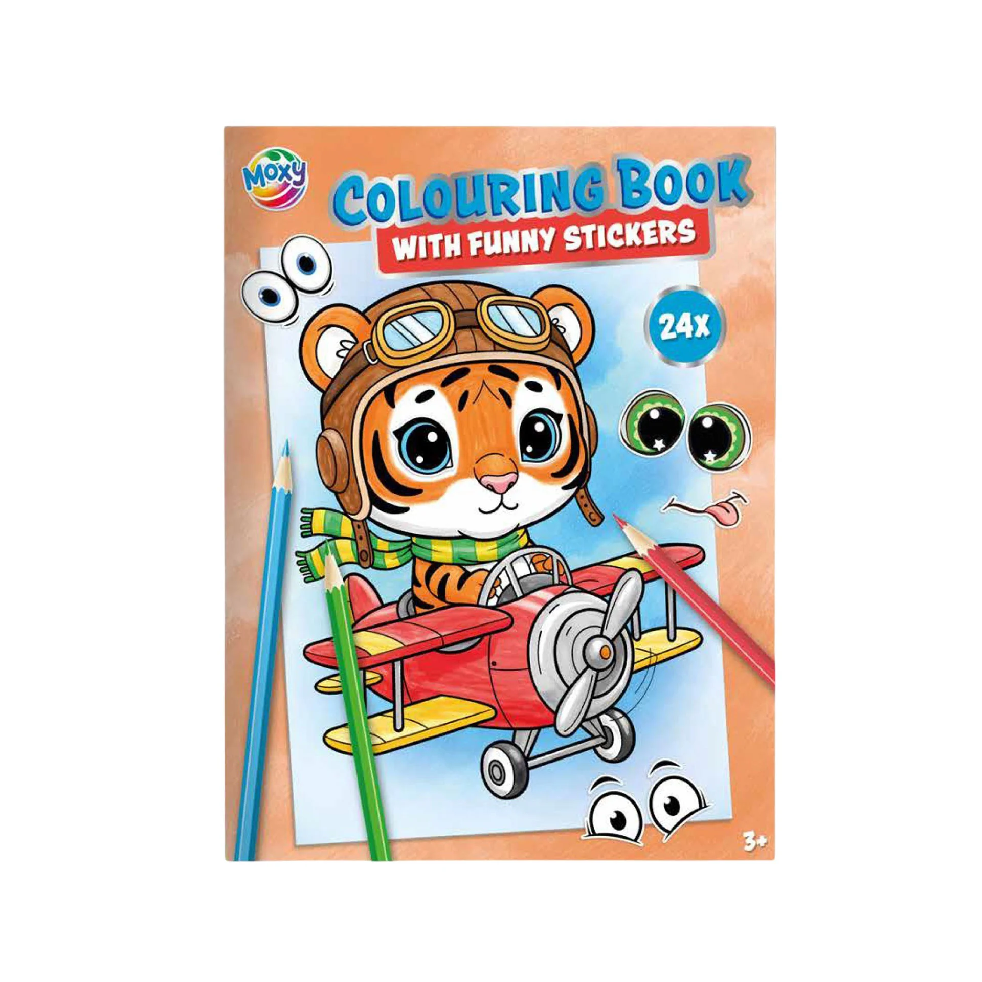 MOXY COLORING BOOK A4 24 PAGES TIGER