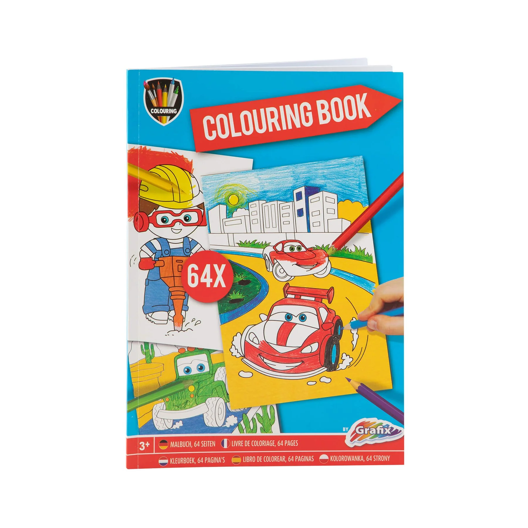 Moxy Coloring book Cars, A4, 64 pages