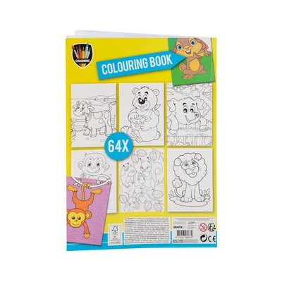 Moxy Colouring book Animals, A4, 64 pages