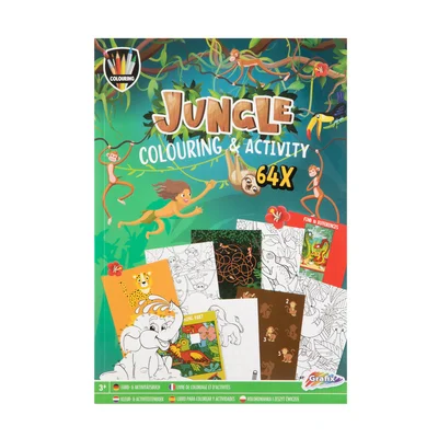 Moxy Coloring and Activity Book Jungle, A4, 64 pages
