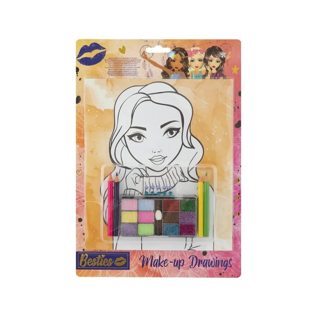 Moxy DIY set Makeup drawings, A4, 4 sheets