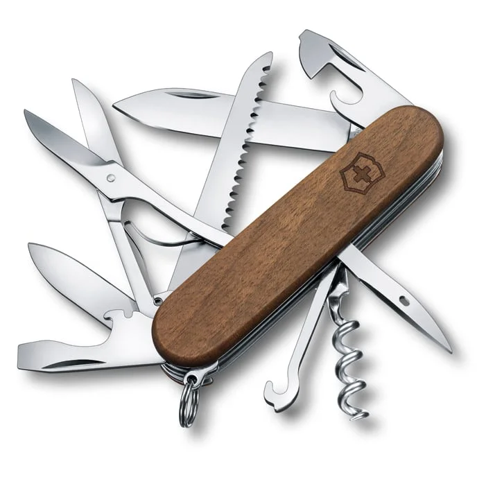 Victorinox Pocket Knife Huntsman Wood, walnut wood