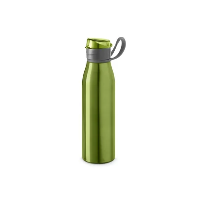 Hi!dea Бутилка Korver, спортна, метална, 650 ml, зелена