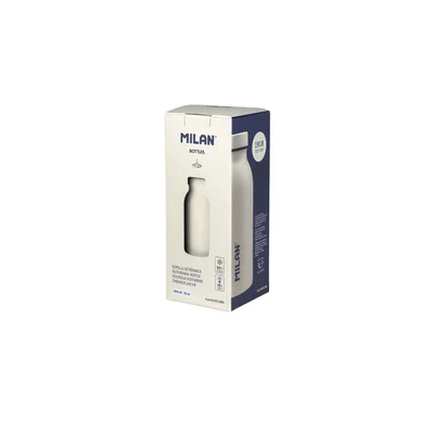 Milan Water bottle 1918, insulated, white, 354 ml