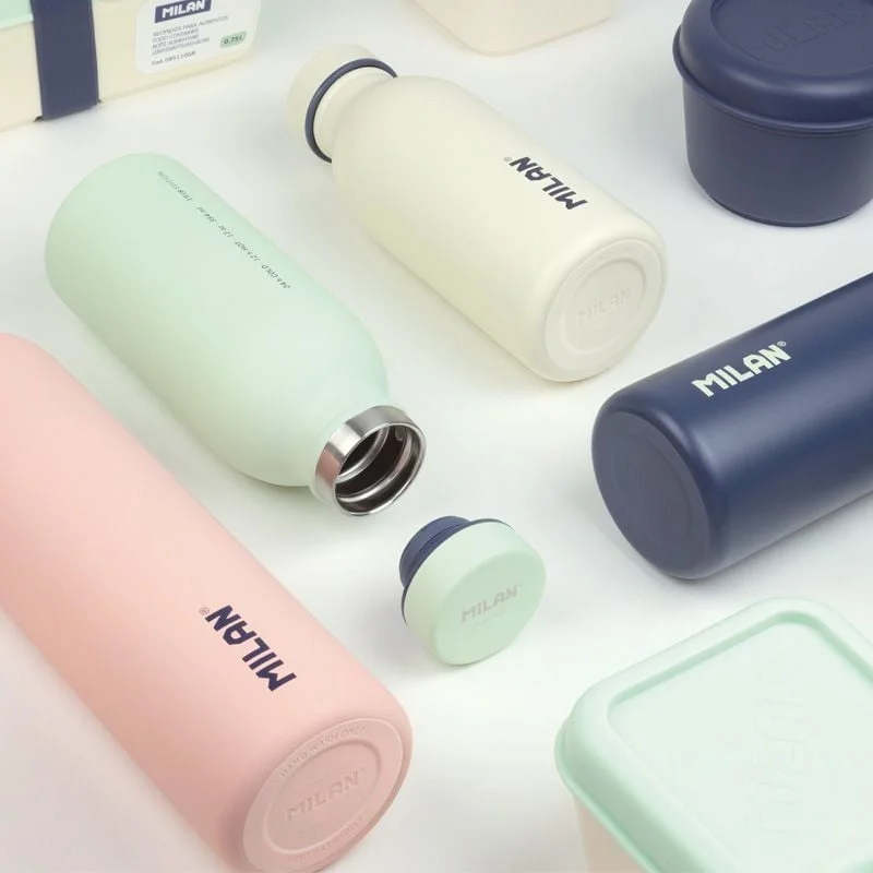 Milan Water bottle 1918, insulated, white, 354 ml