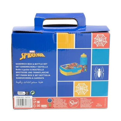 Stor Set Spiderman, bottle and sandwich box