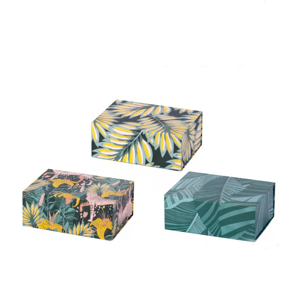 Gipta Gift box Tropical, foldable, 115 x 160 x 65 mm, assorted