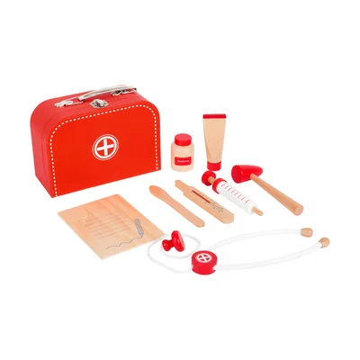 Small Foot Play set Doctor’s bag, wooden, 9 pieces