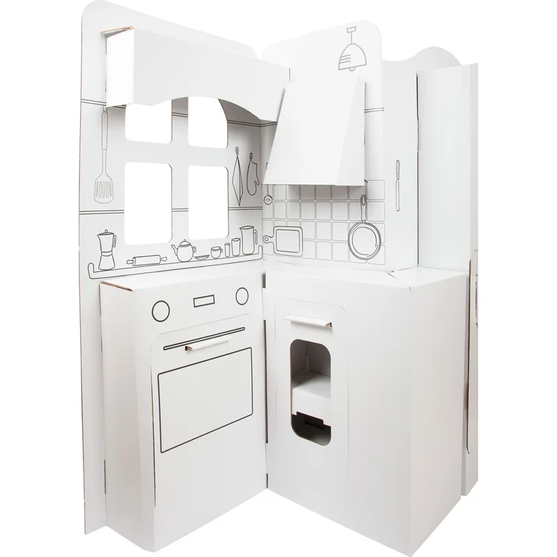 Small Foot Play kitchen, cardboard, 117 x 57 x 135 cm