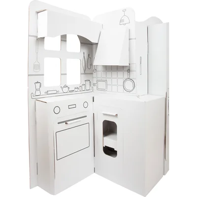 Small Foot Play kitchen, cardboard, 117 x 57 x 135 cm