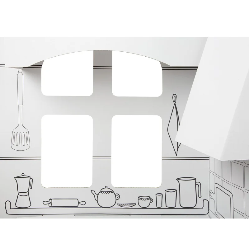 Small Foot Play kitchen, cardboard, 117 x 57 x 135 cm