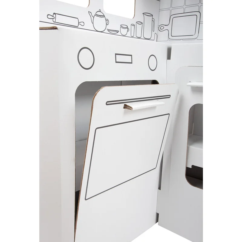 Small Foot Play kitchen, cardboard, 117 x 57 x 135 cm