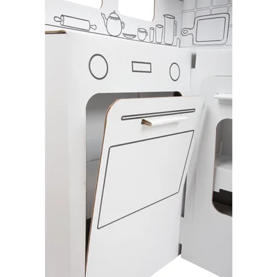 Small Foot Play kitchen, cardboard, 117 x 57 x 135 cm