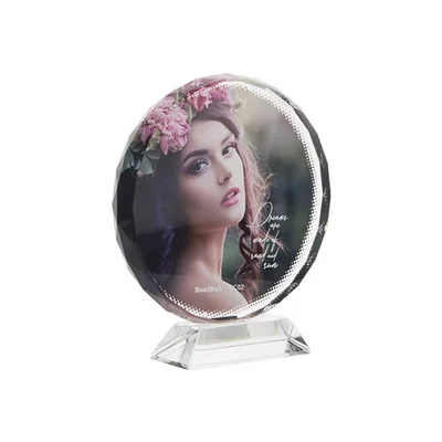 BESTSUB Crystal Sunflower, diameter 100 mm, customizable