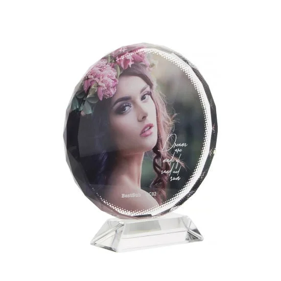 BESTSUB Crystal Sunflower, diameter 100 mm, customizable