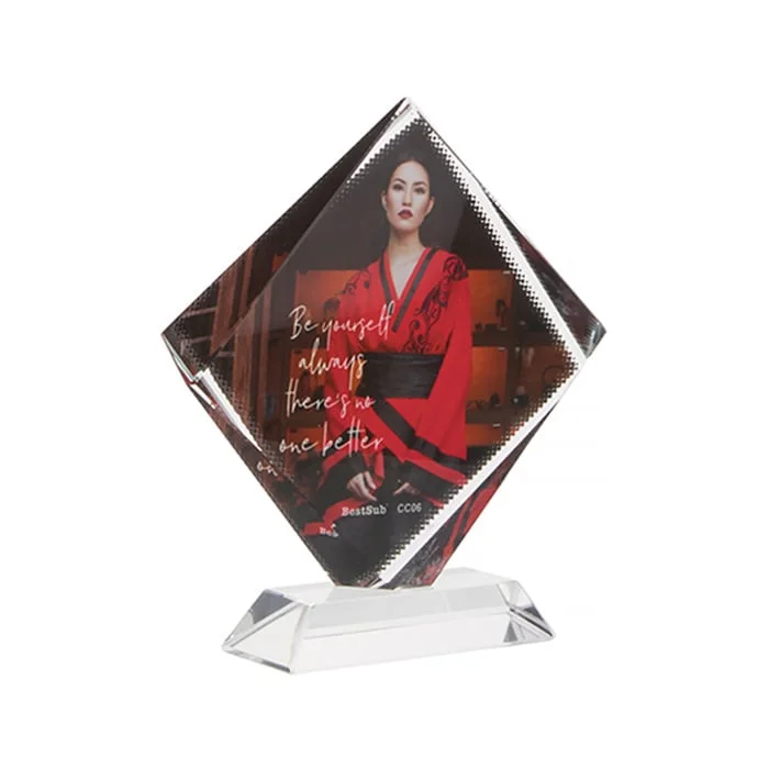 BESTSUB Crystal Octagon, 15.5 x 13 cm, customizable