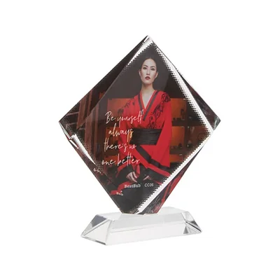 BESTSUB Crystal Octagon, 15.5 x 13 cm, customizable