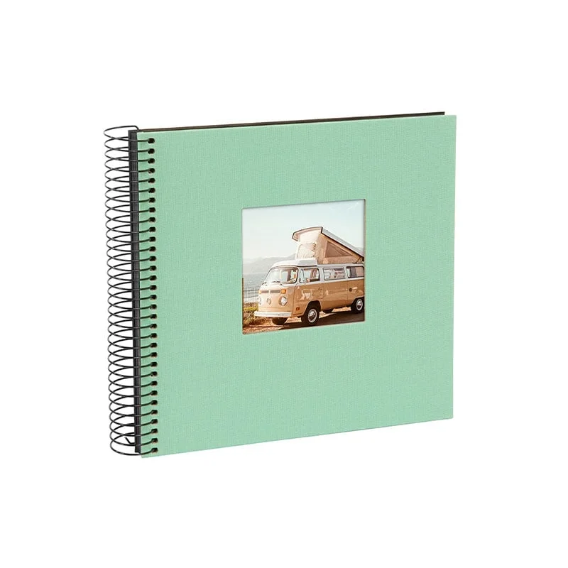 Goldbuch Album, spiral, 40 black pages, 20 x 20 cm, mint