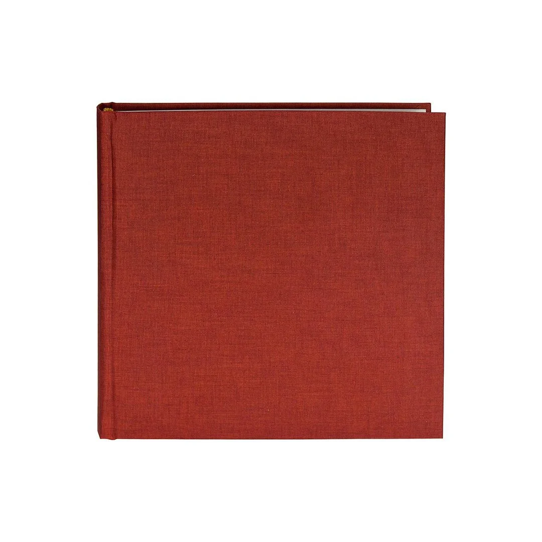 Goldbuch Album, 60 white pages, 25 x 25 cm, red