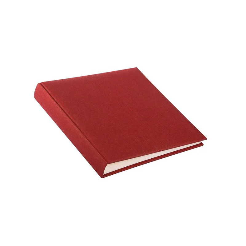 Goldbuch Album, 60 white pages, 25 x 25 cm, red