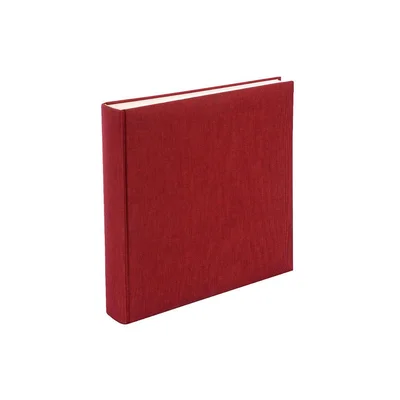 Goldbuch Album, 60 white pages, 25 x 25 cm, red