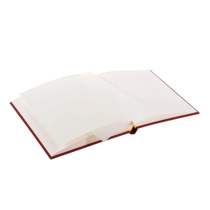 Goldbuch Album, 60 white pages, 25 x 25 cm, red