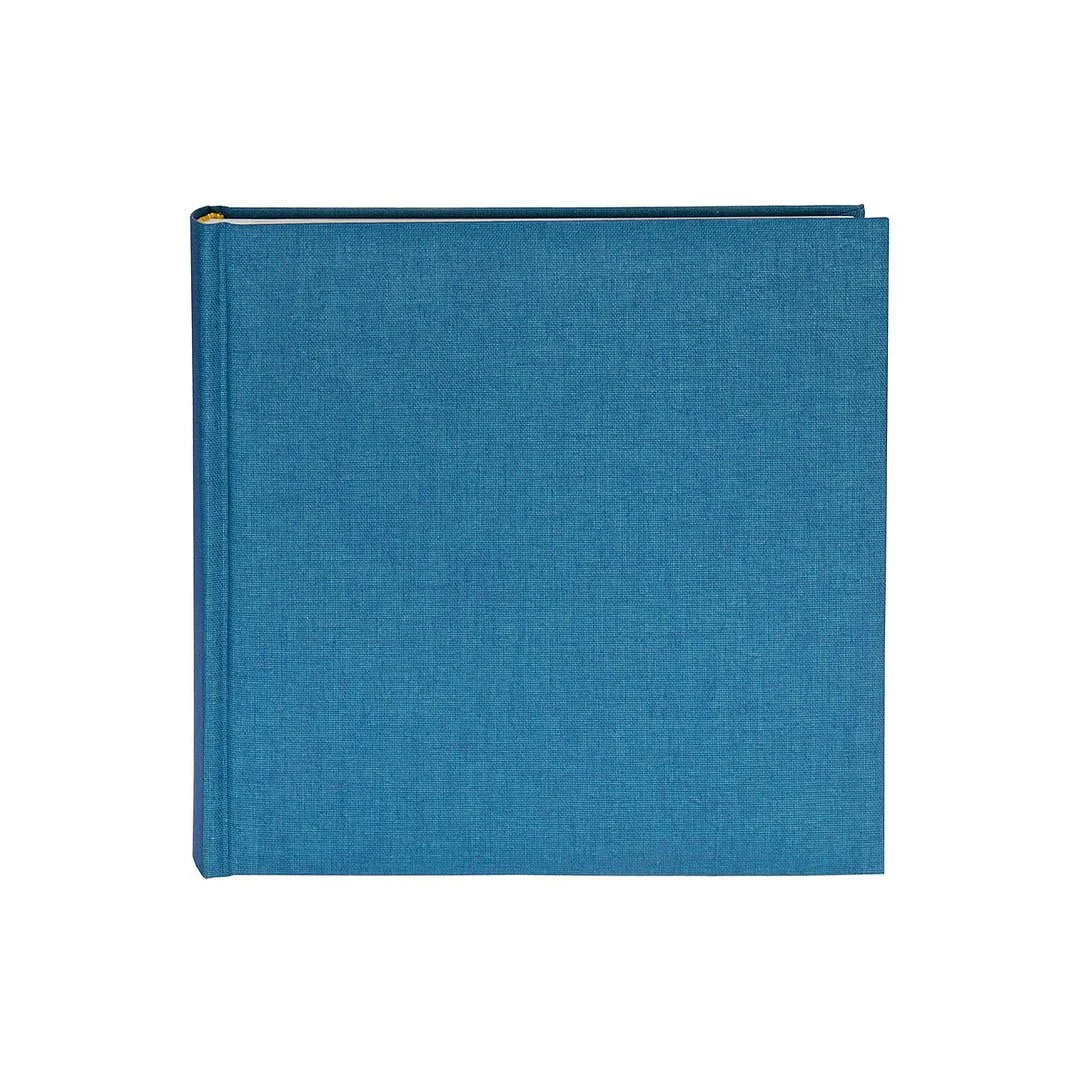 Goldbuch Album, with 60 white pages, 25 x 25 cm, light blue