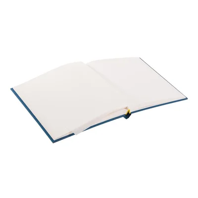 Goldbuch Album, with 60 white pages, 25 x 25 cm, light blue