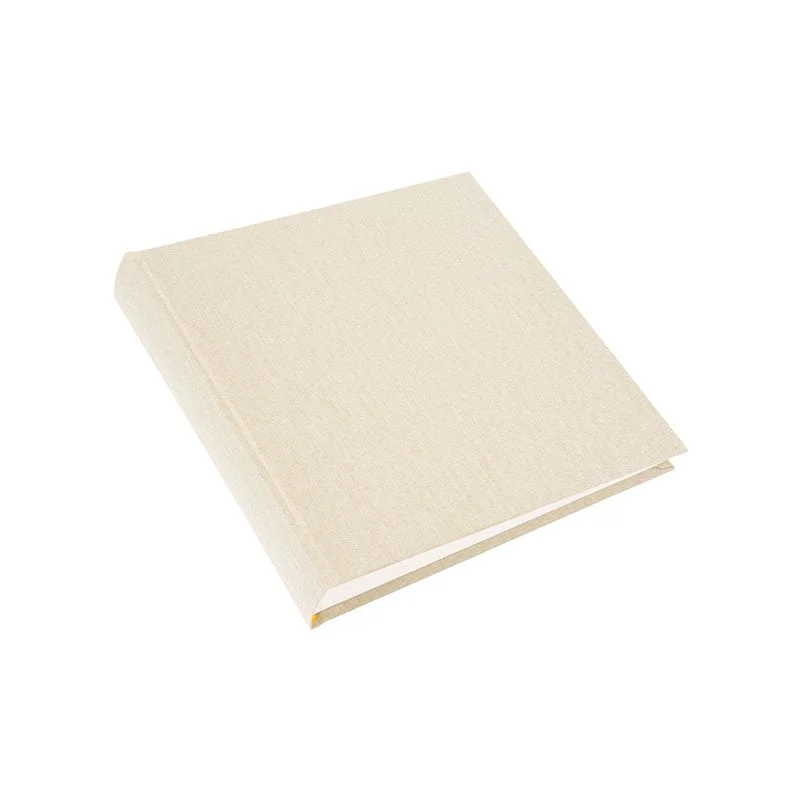 Goldbuch Album, with 60 White Pages, 25 x 25 cm, Beige