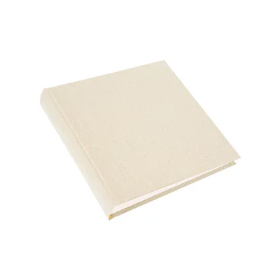 Goldbuch Album, with 60 White Pages, 25 x 25 cm, Beige