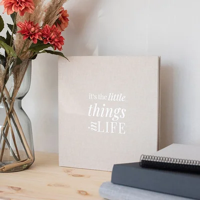 Goldbuch Album, with linen cover, 30 x 31 cm, cream
