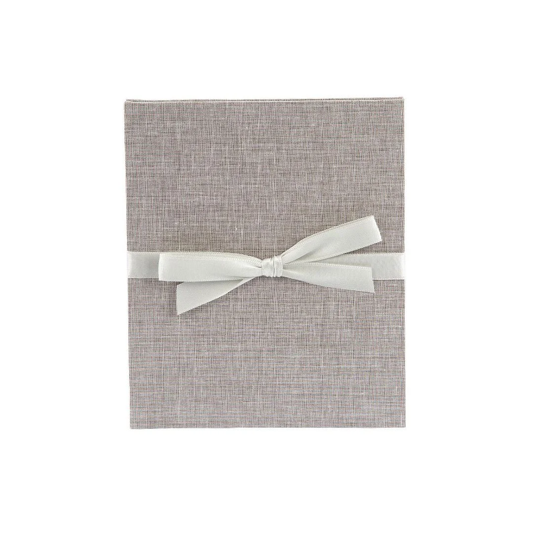 Goldbuch Album-book, for 10 photos, linen cover with ribbon, 16 x 19 cm, gray
