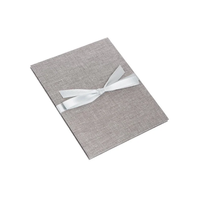 Goldbuch Album-book, for 10 photos, linen cover with ribbon, 16 x 19 cm, gray