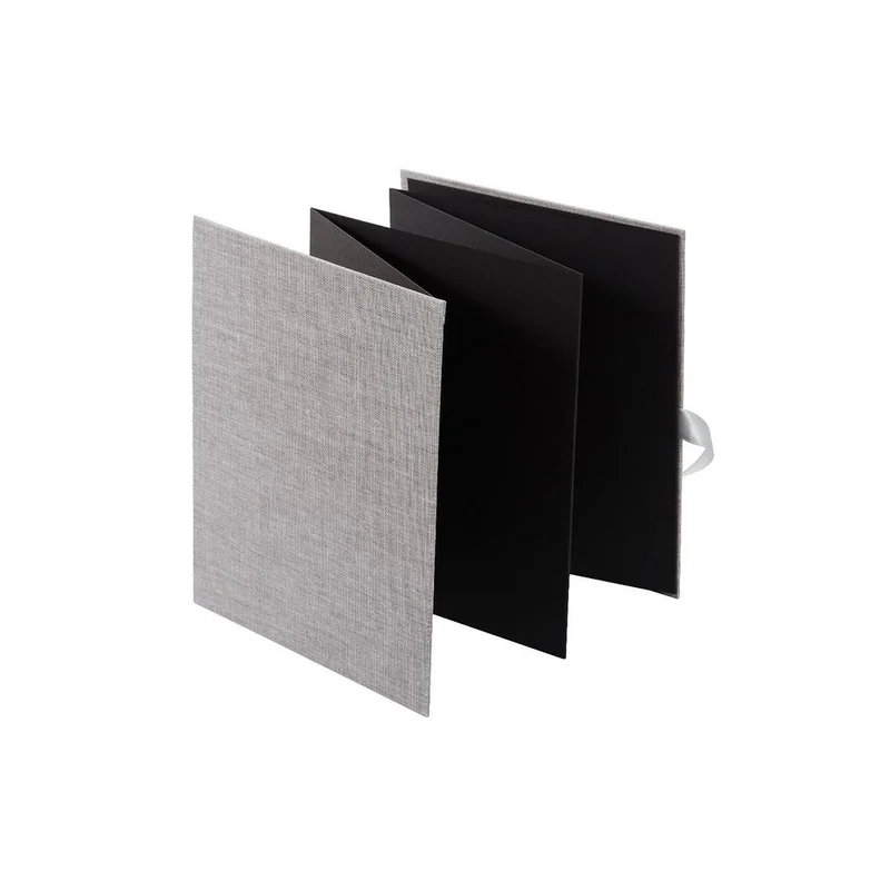 Goldbuch Album-book, for 10 photos, linen cover with ribbon, 16 x 19 cm, gray