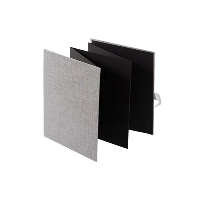 Goldbuch Album-book, for 10 photos, linen cover with ribbon, 16 x 19 cm, gray