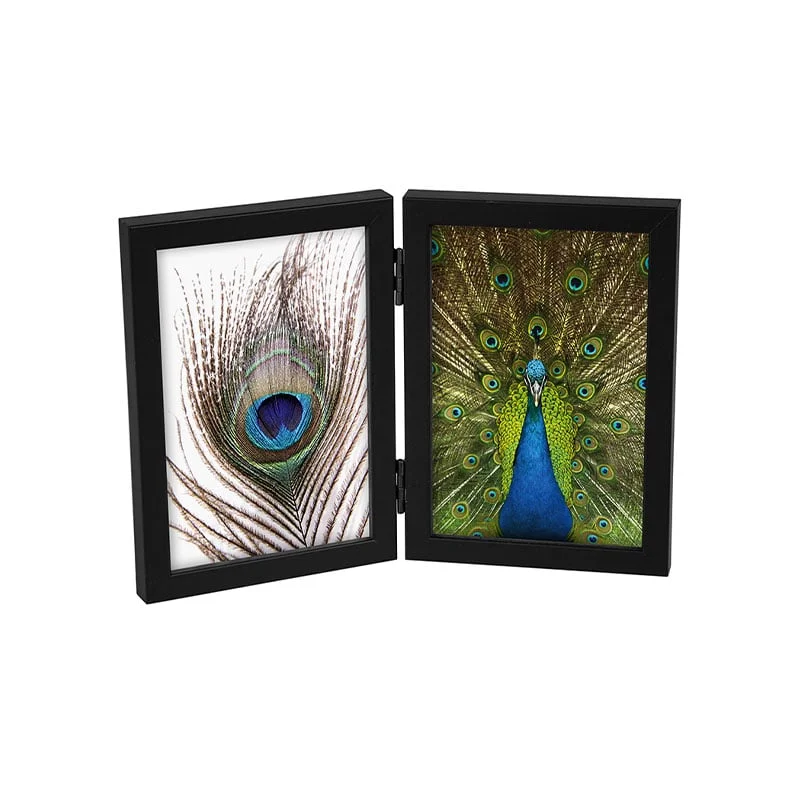 Goldbuch Photo frame, double, wooden, 10 x 15 cm, black