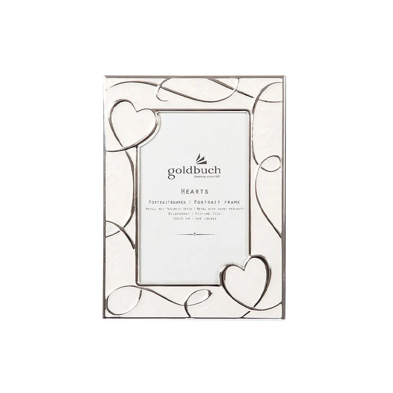 Goldbuch Photo frame Hearts, metal, 10 x 15 cm
