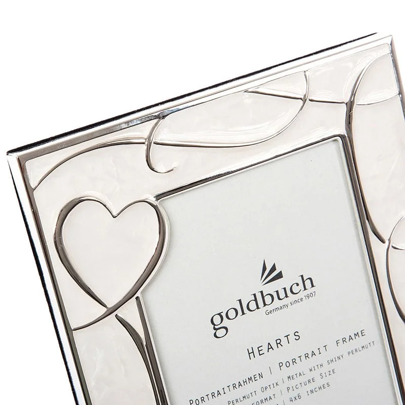 Goldbuch Photo frame Hearts, metal, 10 x 15 cm