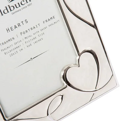 Goldbuch Photo frame Hearts, metal, 10 x 15 cm