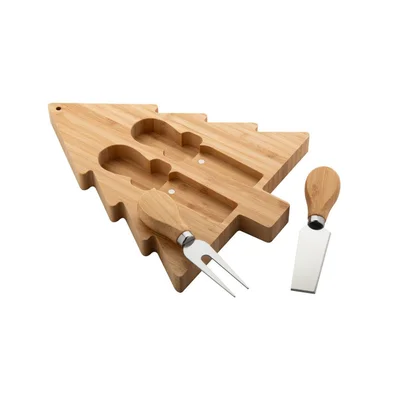 Cool Комплект дъска и ножове Jarlsberg, коледен