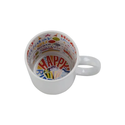 BESTSUB Sublimation mug Motto - Happy Birthday, 330 ml