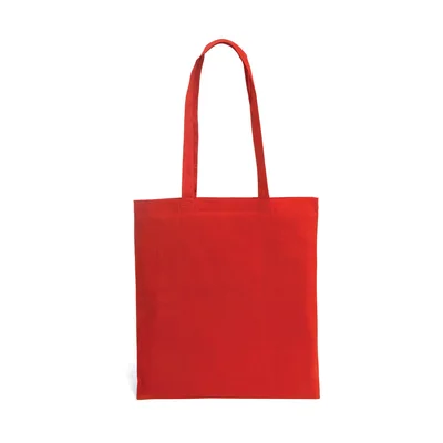 Hi!dea Bag, 100% cotton, with long handles, 370 x 410 mm, red, 50 pcs