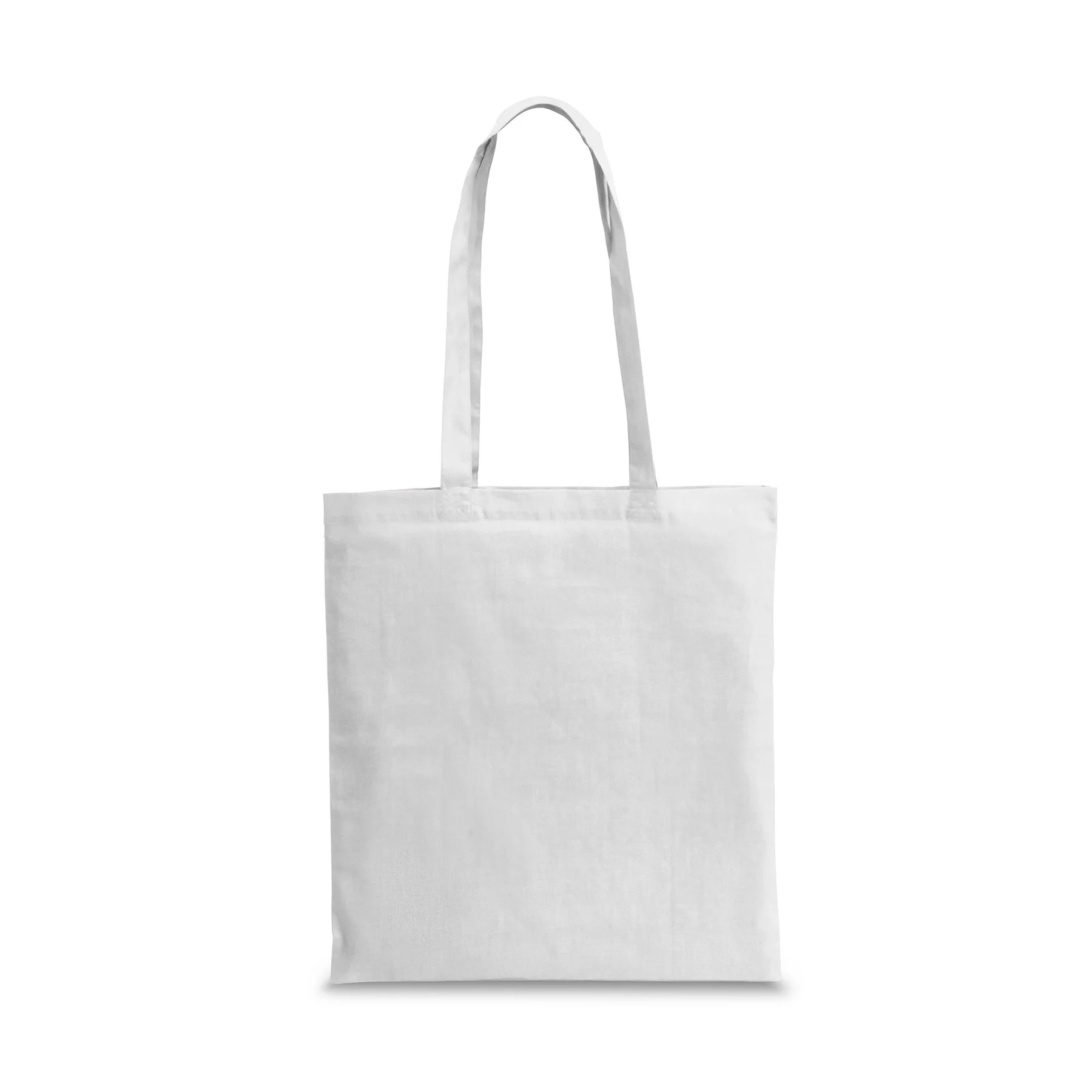Hi!dea Bag, 100% cotton, long handles, 370 x 410 mm, white, 50 pcs