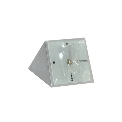 Clock Toro, desk, silver