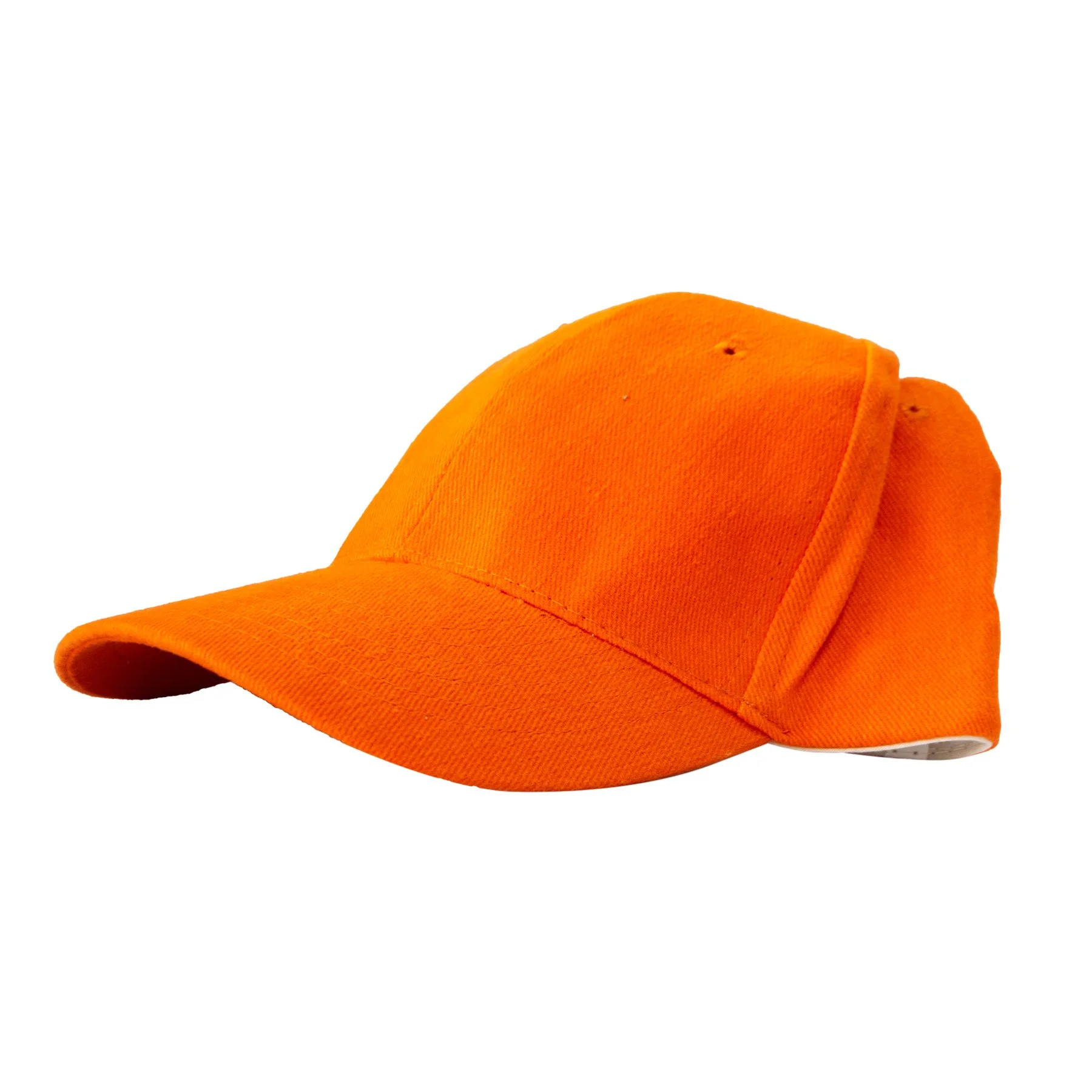 Baseball Cap, 6-panel, orange, with printed logo up to 10 x 10 cm