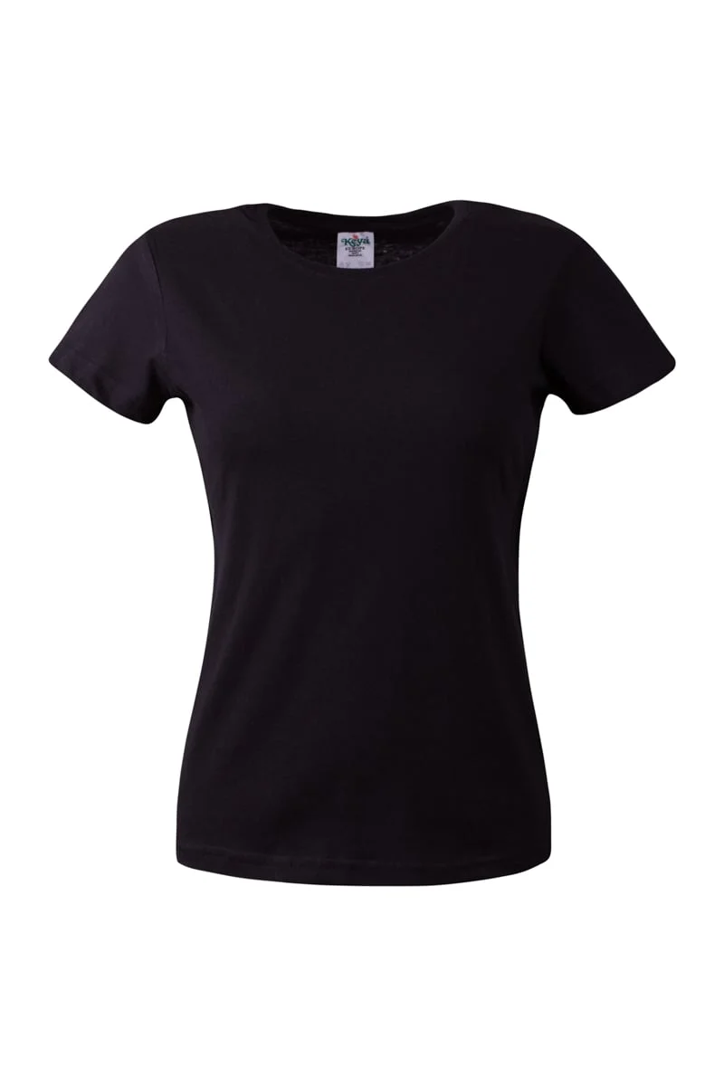 KEYA Women’s T-shirt WCS150, size XXL, black