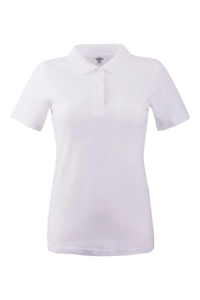 KEYA Women’s polo shirt WPS180, size XL, white