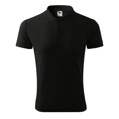 Malfini Men’s T-shirt Pique Polo 203, size XL, black