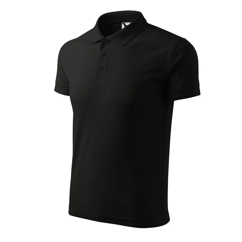 Malfini Men’s T-shirt Pique Polo 203, size XL, black