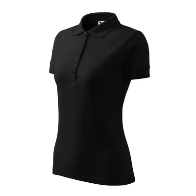 Malfini Women’s T-shirt Pique Polo 210, size L, black